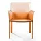 Стул с подлокотниками Barrie оранжевая кожа