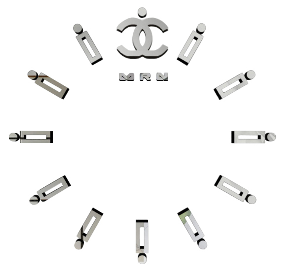 Комплект элементов для 3D часов/ Модель 9