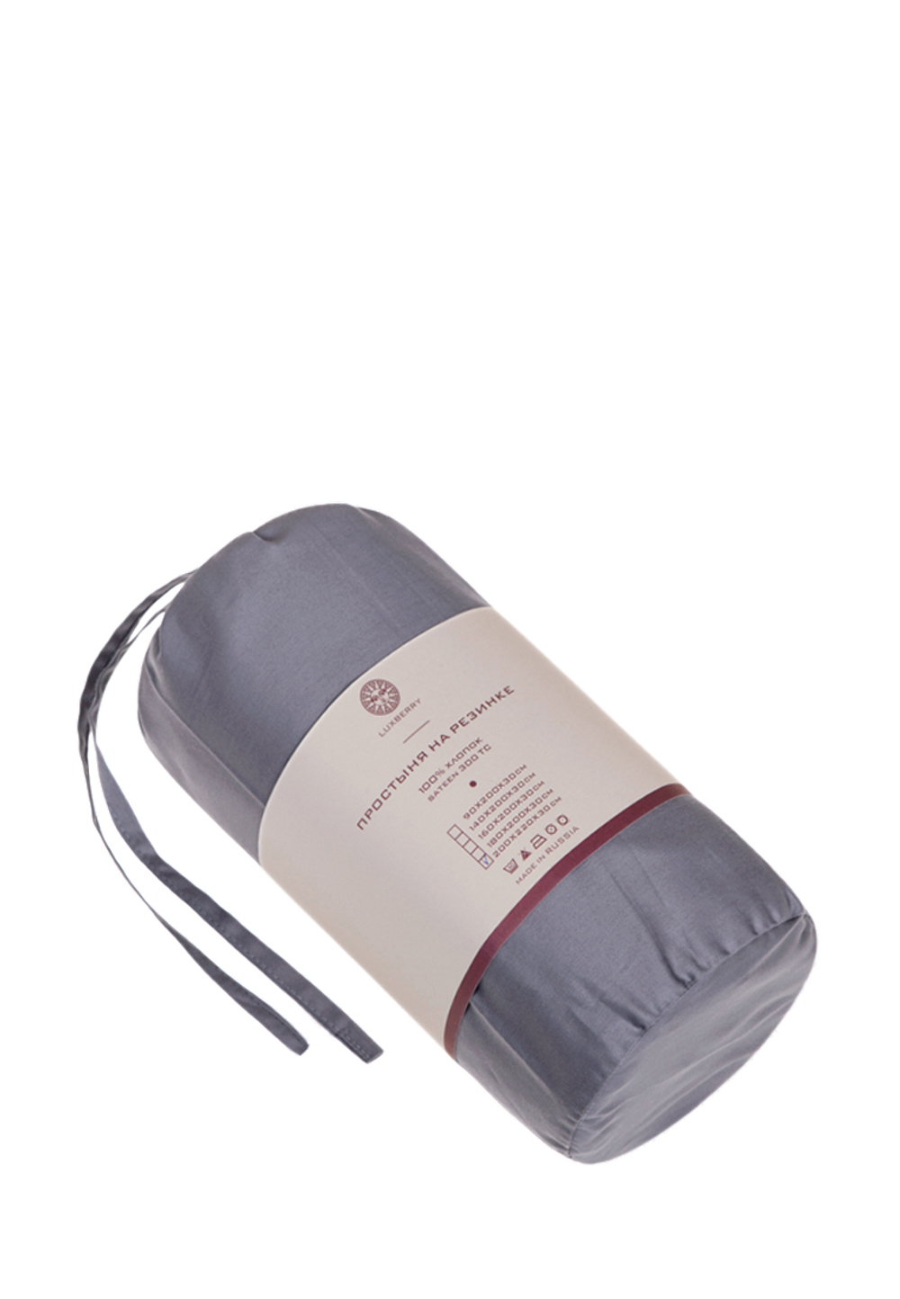 Простыня на резинке 160x200x30 Luxberry SR стальная