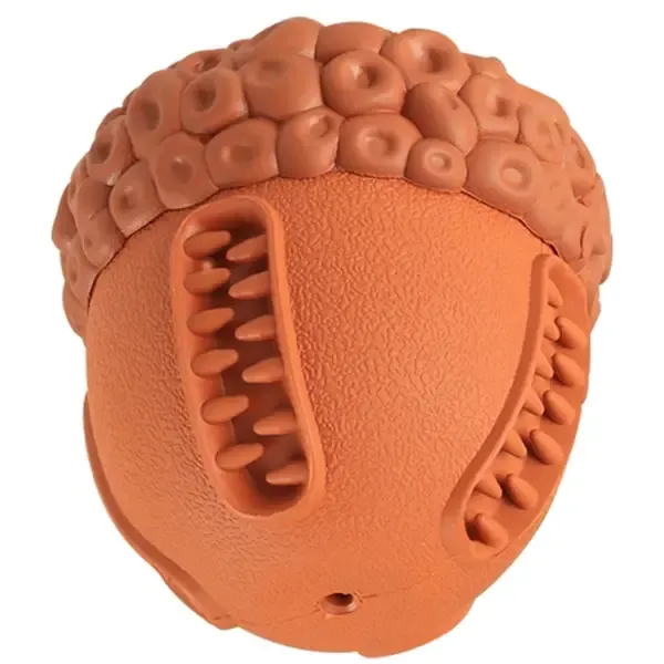 Игрушка Mr.Kranch для собак Орех с пищалкой, 8,5*10 см коричневая с ароматом сливок