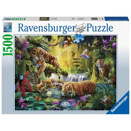 Пазл Ravensburger 160051 Спокойные тигры 1500 элементов 160051