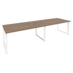 Onix Стол переговорный O.MO-PRG-2.4 Дуб Аризона/Металл Белый 3160*980*750