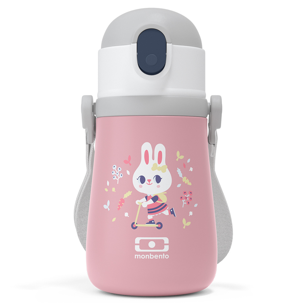 Термос детский 360мл Monbento MB Stram pink Bunny