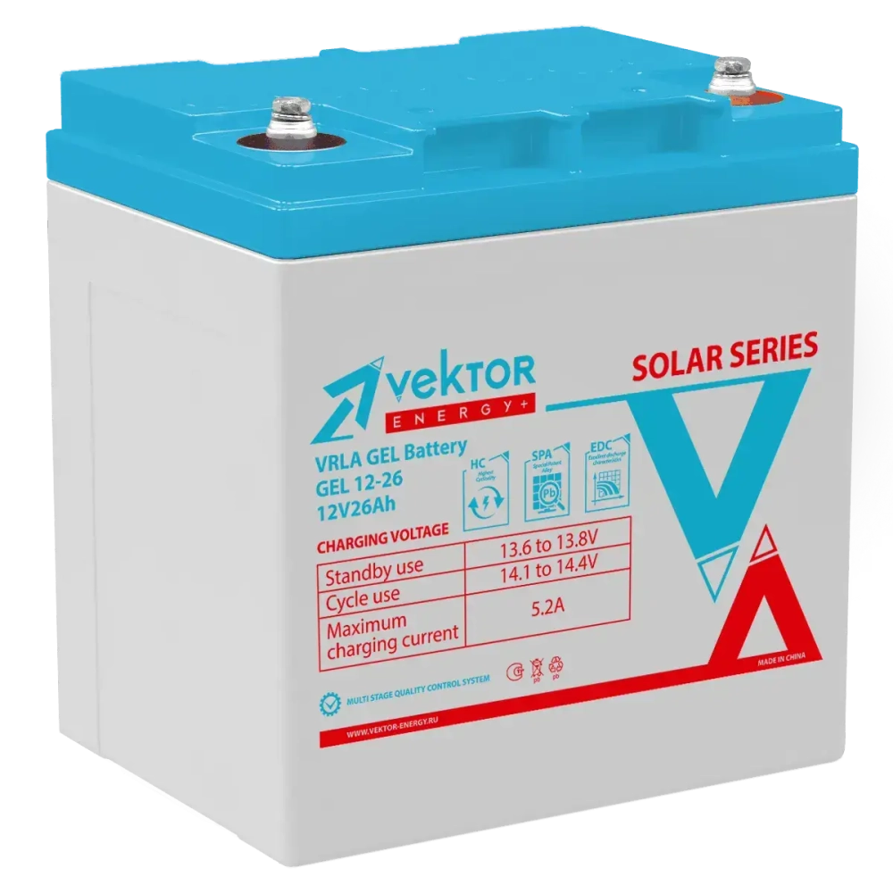 Аккумуляторная батарея Vektor Energy GEL 12-26
