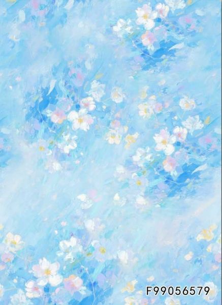 В ПУТИ, ЦВЕТОЧНЫЙ ВЕТЕР, ГОЛУБОЙ - 100% хлопок 1