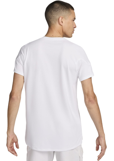 Мужская теннисная футболка Nike Court Slam Dri-Fit Tennis Top - белый