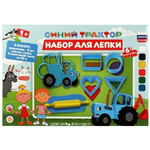 Набор с тестом для лепки и формочками "Синий трактор" 24см. PDSET-STR2 (Мультиарт)