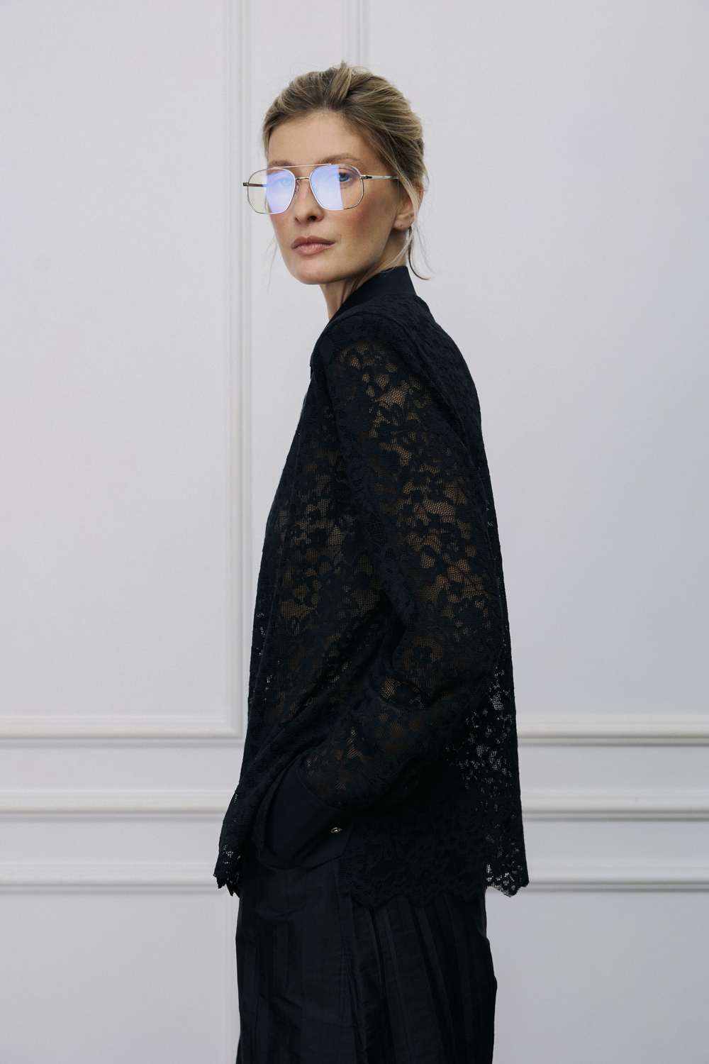 Блуза кружевная