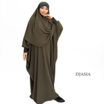 КОМПЛЕКТ: ХИМАР И АБАЯ ИЗ МЕДИНСКОГО ШЕЛКА One size