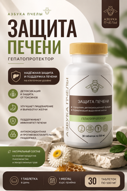 Азбука пчелы Защита печени №30 таб