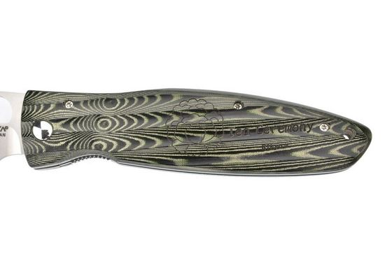 Складной нож Mcusta Senno Rikyu Tea Ceremony Green микарта Handle MC-0184 c клинком из стали VG-10, рукоять микарта