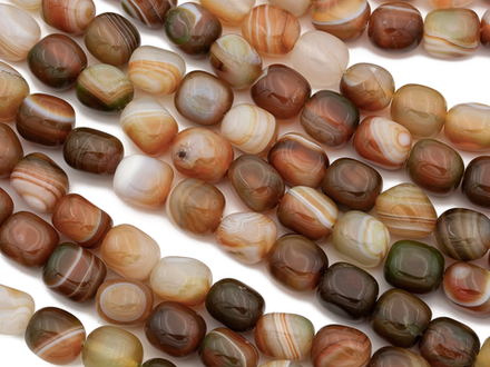 Бусины из агата 11х13мм, прямоугольная галтовка