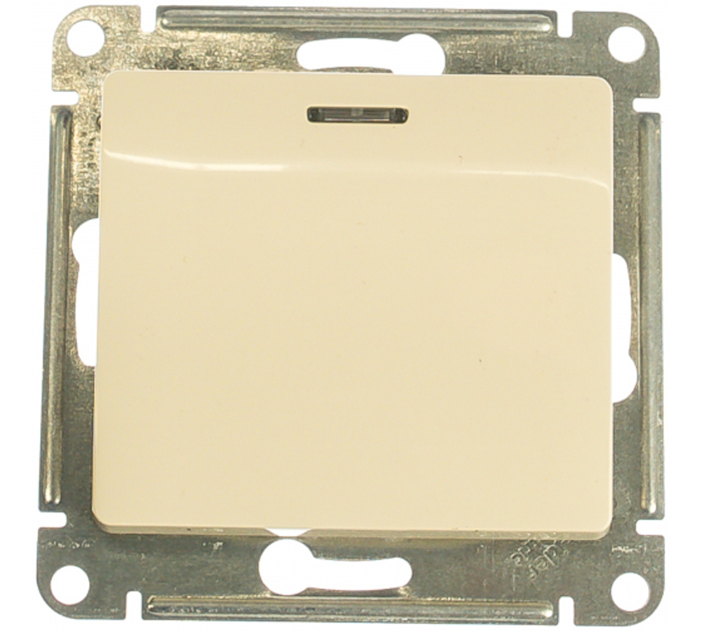 Выключатель 1 кл.бежевый Glossa 82478 GSL000211