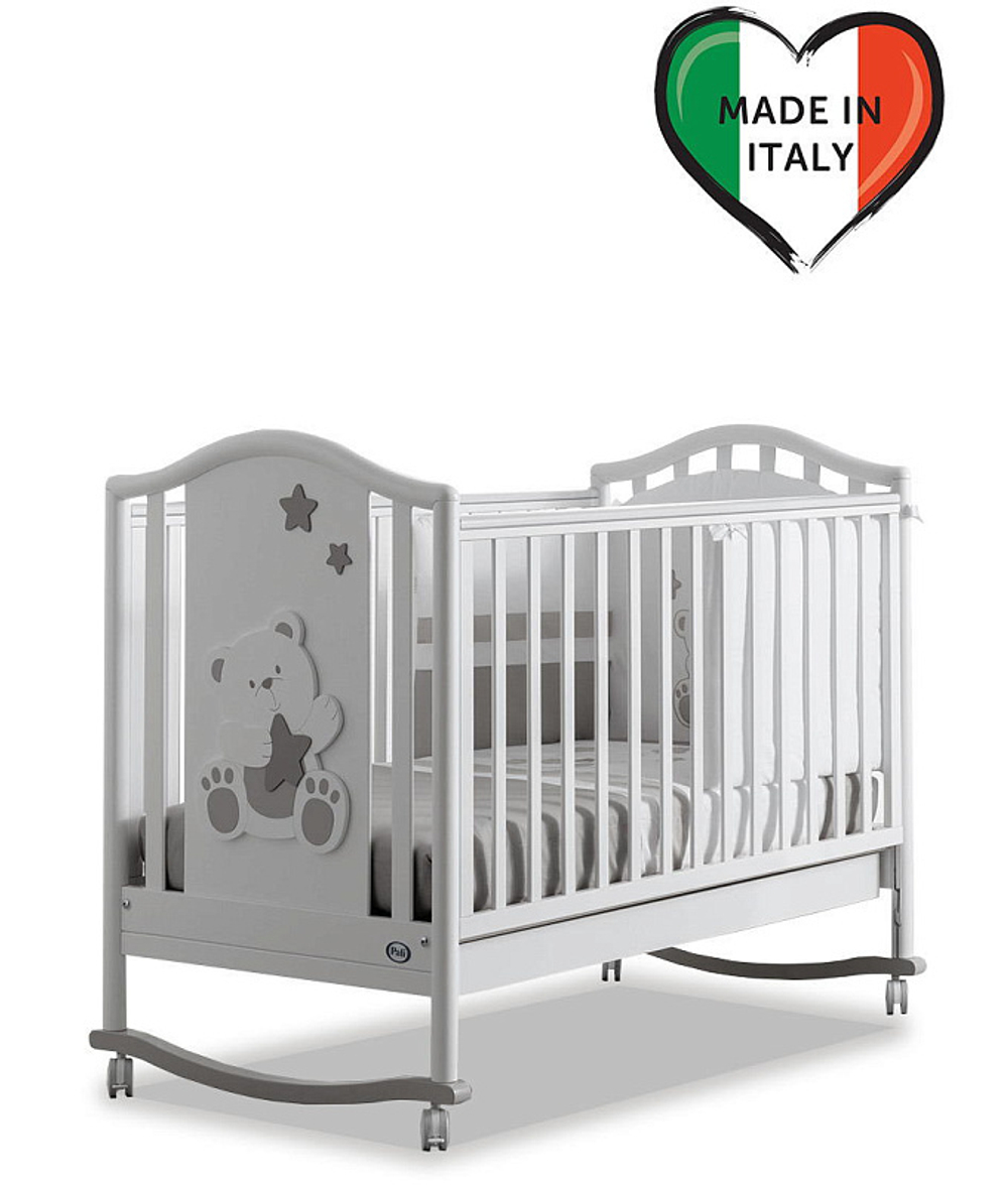 Детская кровать Pali Orsetti (Orsone) белый/серый