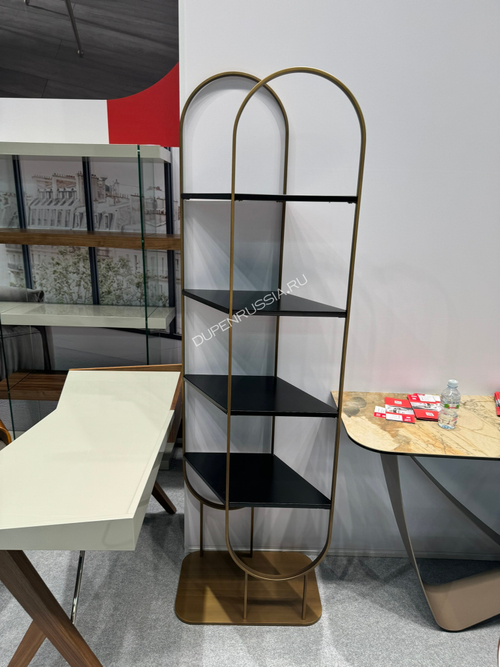 Стеллаж ST3096 матовая бронза/черный