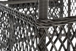 "Дольче" обеденная группа из искусственного ротанга, цвет графит