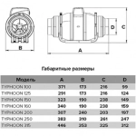 ERA PRO Вентилятор канальный TYPHOON 100 2SP, 2 скор., D100