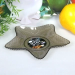 Тарелка пластиковая «Звезда» 16,5см кофейная