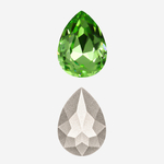 Кристалл Капля (Drop), оттенок "Перидот"/"Peridot", 14*10мм