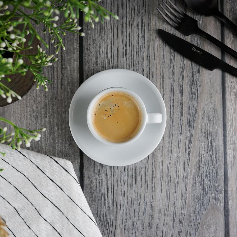 Кофейная пара 90 мл d 6,7 см h5 см белая фарфор   Stackable P.L. Proff Cuisine [4]