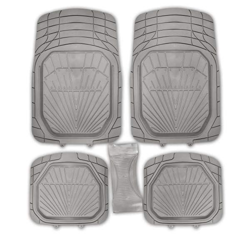 Коврики полиуретан Skyway (ванночки) 5шт. серые