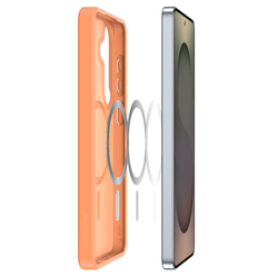 Чехол оранжевого цвета с MagSafe для Samsung Galaxy S26+ Плюс, серия Yind Series от Dux Ducis