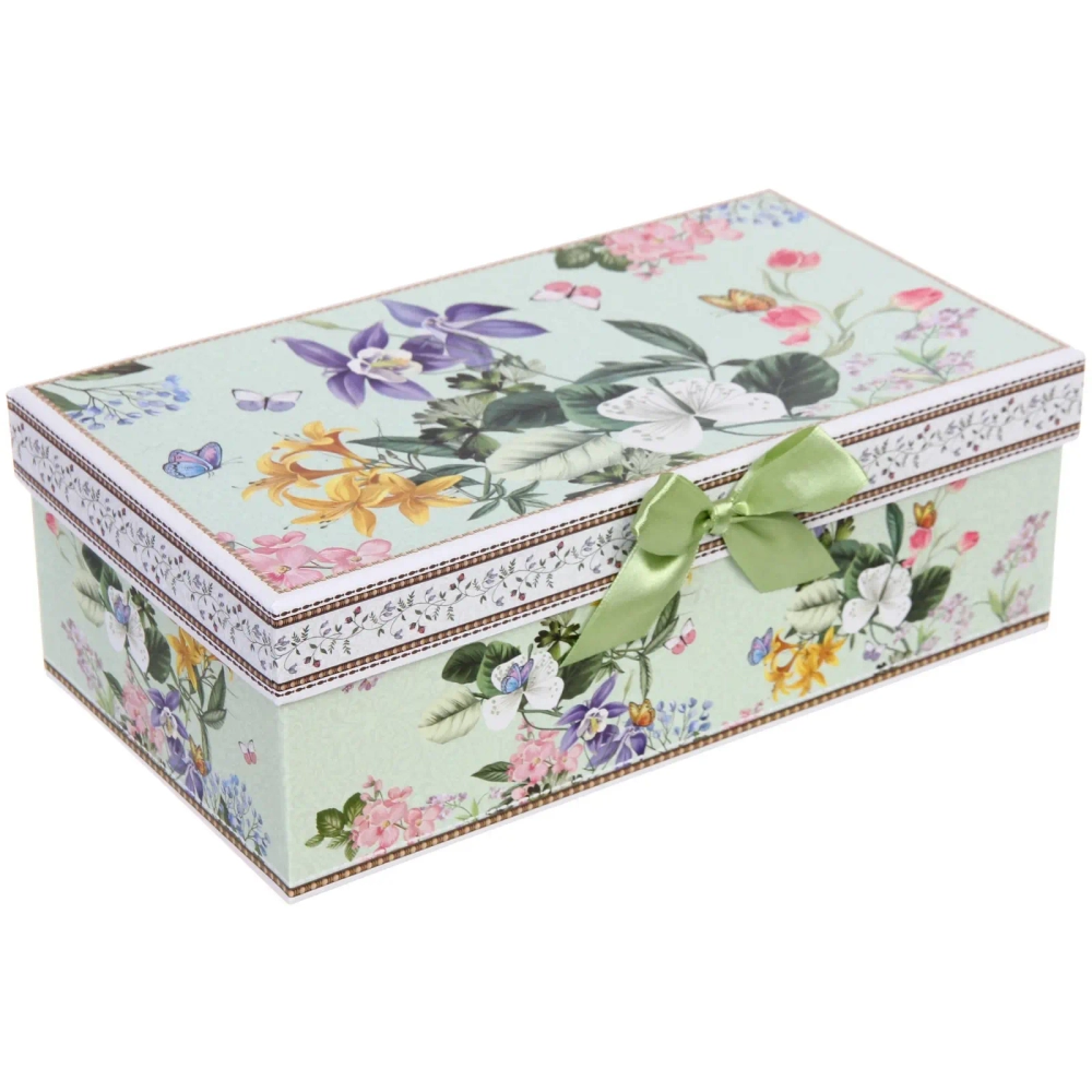 Чайный набор 4 предмета «Цветочная фантазия» (2 кружи 130мл+2 блюдца)