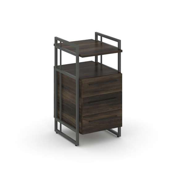 Rift Direct Тумба приставная RF.TPRR-001 Дуб Мали/Металл Антрацит/Черный Ручки 424*500*821