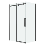 Душевое ограждение Grossman Classic 100.K33.04.160.42.00-200.K33.04.80.42.00 (160х80х195) раздвижная,графит сатин,стекло прозрачное,2 места