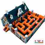 Надувной лабиринт страха «Крепость страшилок», 15×10×6 м