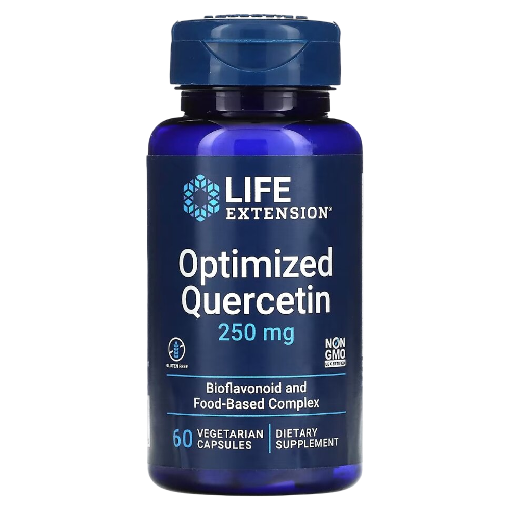 Life Extension Optimized Quercetin 250mg 60 vcaps, Оптимизированный Кверцитин, Рутин