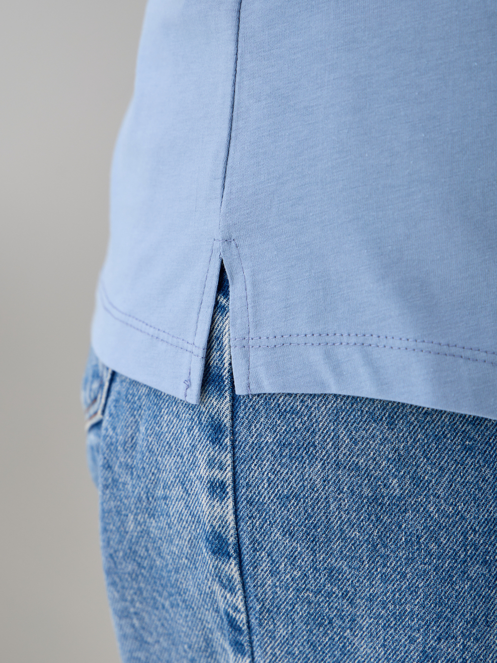 Блузка БЛ-122/голубой