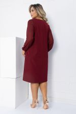 Платье Яркое пламя (бордовое) П12618-25 LT Collection