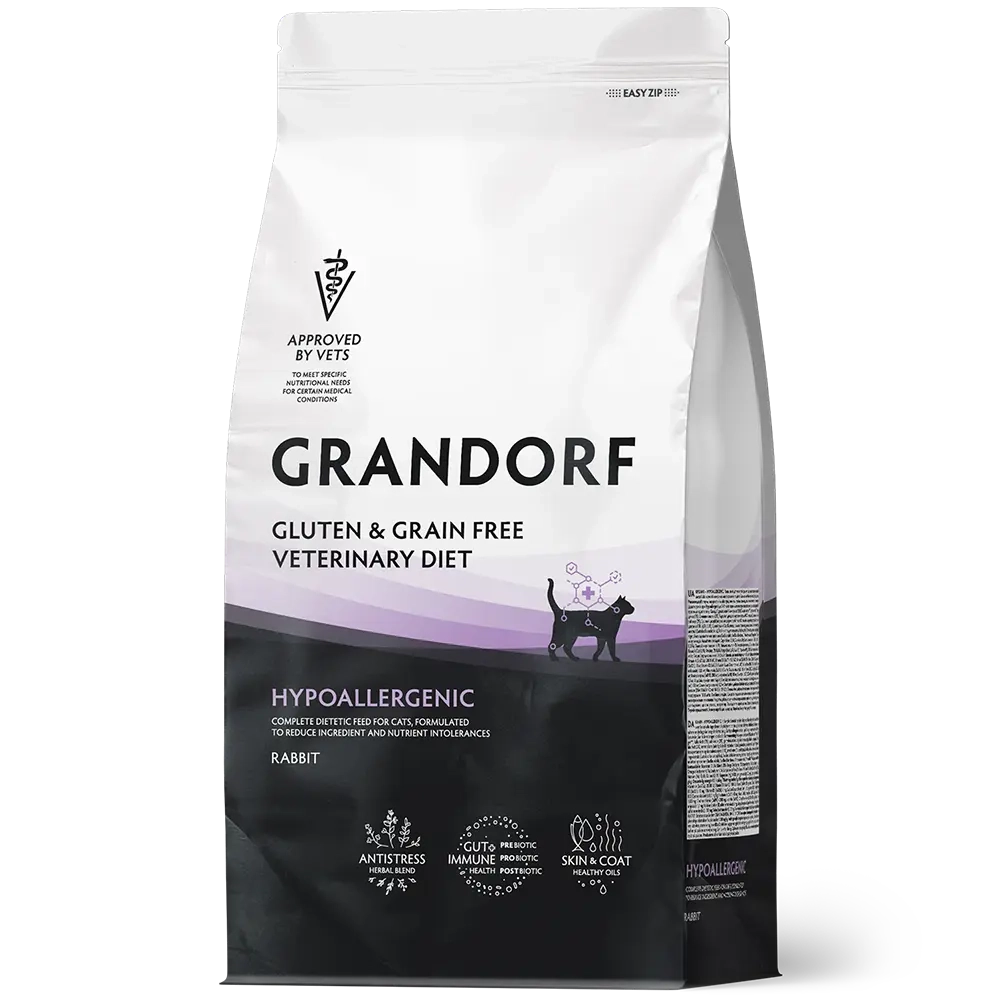 GRANDORF HYPOALLERGENIC сухой корм для кошек / при пищевой аллергии или пищевой непереносимости (2 кг)