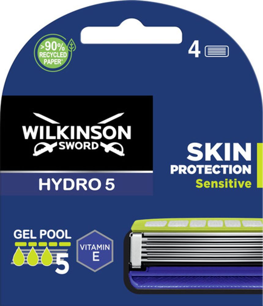 Wilkinson Sword кассеты Hydro-5 Skin Protection Sensitive 4шт
