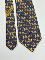 Галстук тёмно-синий Salvatore Ferragamo