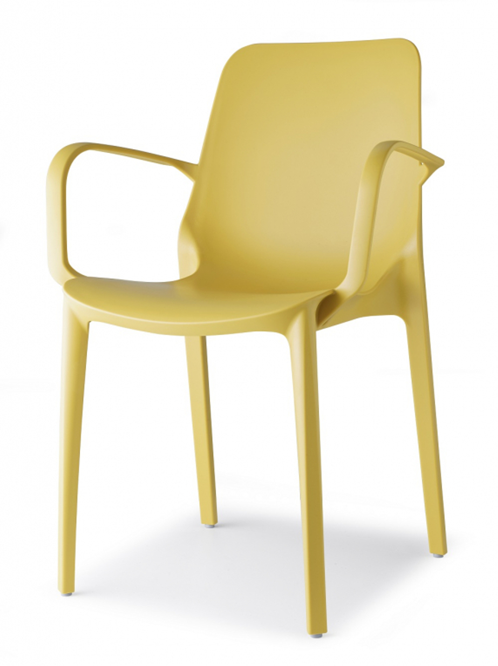 Кресло пластиковое Scab Design Ginevra, горчичный