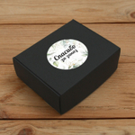 Наклейка стикер глянцевая круглая 40 мм 150 шт "Спасибо Обняли Приподняли"