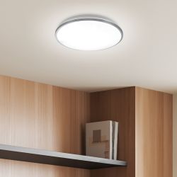 Светильник потолочный светодиодный ЭРА Классик с ДУ SPB-6-70-RC Chrome 70Вт 3000-6500К 4800Лм | Светильники SPB-6 с ДУ