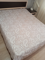 Покрывало жаккардовое двухстороннее Нежность 191-18 беж,серый 2.0 (180х200)