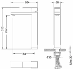 Смеситель для раковины Timo Selene 3061/00F