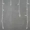 Светодиодная бахрома с колпачком 3,2*0,9 м., 168 холодных белых LED ламп, мерцание, каучуковый белый провод, LTC (LL168BLW-8-2W)