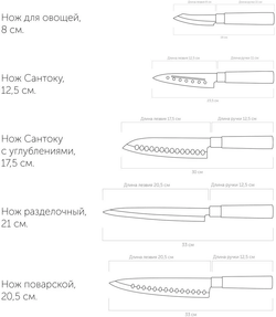 Набор ножей KEIKO 6 предметов