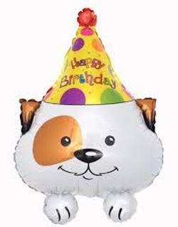 Шар (26""/66 см) Фигура, Собака в колпачке, 1 шт. В061