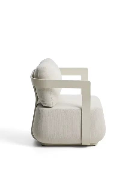 Уличное кресло Tamaris из алюминия цвета экрю