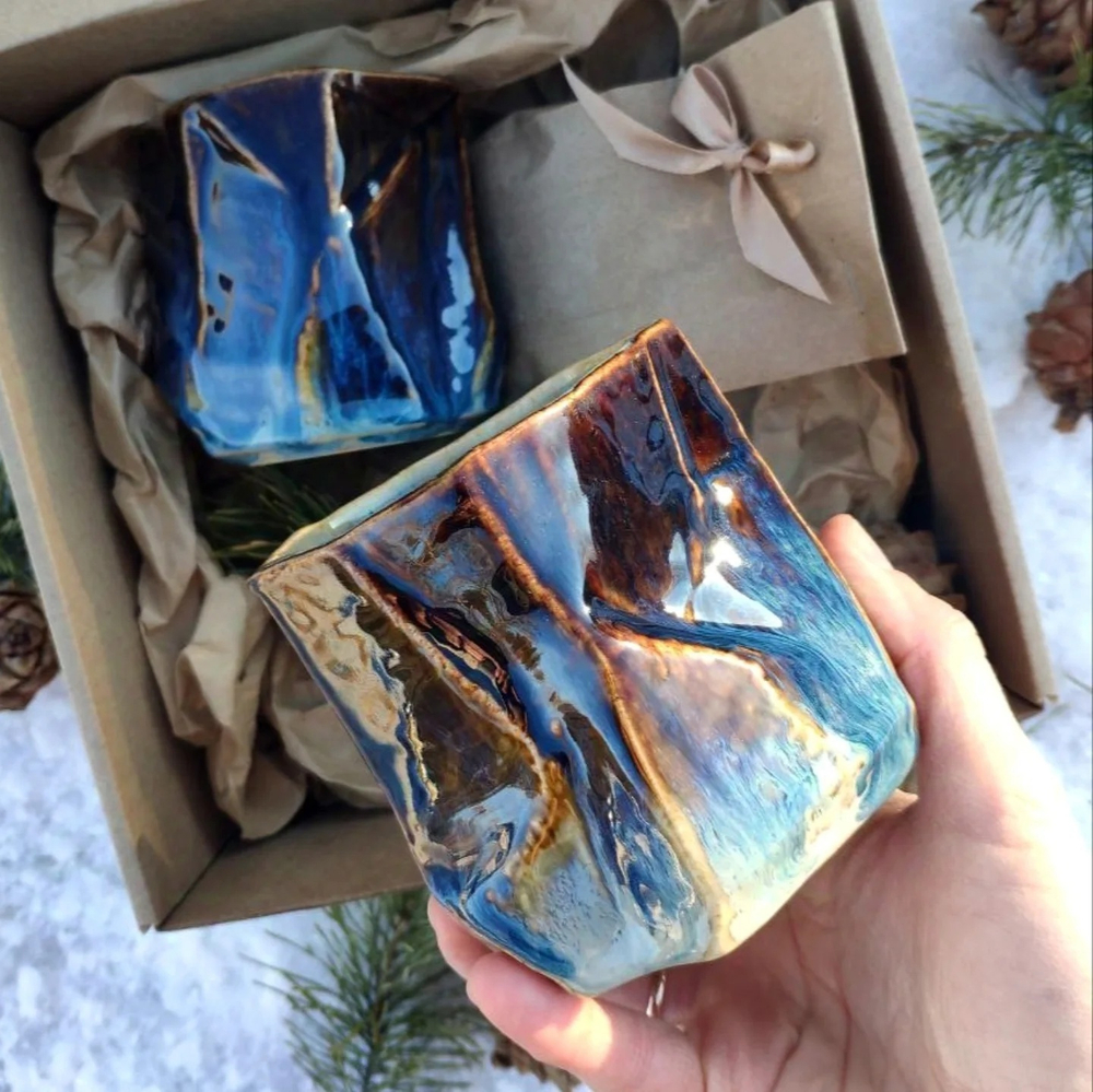 Стакан керамический "Камни"