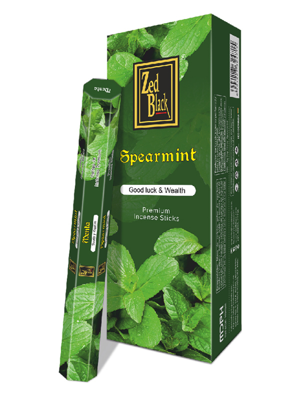 Zed Black Spanish Series Spearmint шестигранник Благовоние Мята