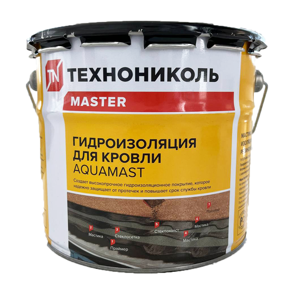 Гидроизоляция для кровли AQUAMAST ТЕХНОНИКОЛЬ 3кг