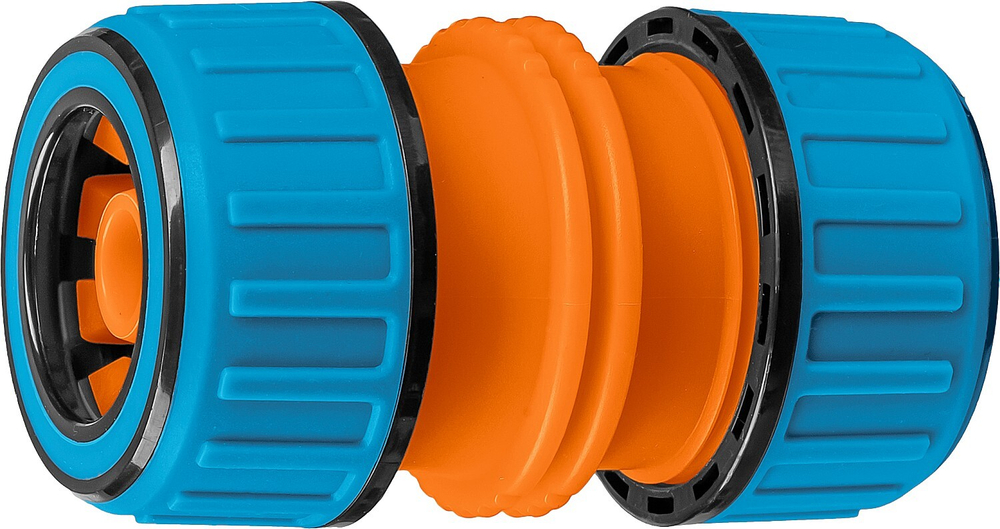GRINDA PROLine TM-U, 1/2″ - 3/4″, универсальная, муфта ремонтная, для шланга, из ударопрочного пластика с TPR