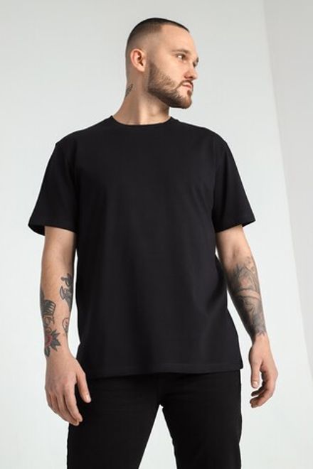 Фуфайка (футболка) мужская Клаб-1У Виотекс ЧЁРНЫЙ